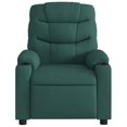 thumbnail image 5 of vidaXL Massage Recliner Chair Dark Green Fabric, 5 of 5