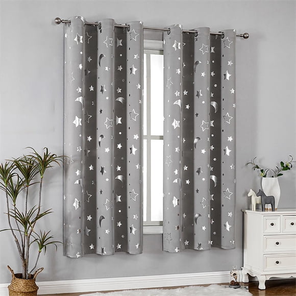 Blackout Curtains 63x52 Inch, Premium Soundproof Bedroom Curtains for Sleep, Thermal Insulated Window Treatments with Easy Installation, Gray