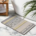 thumbnail image 5 of Step into Elegance with our 20x32in Boho Bathroom Runner Rug - Non-Slip Moroccan Geometric Long Bath Mat, Soft, Machine Washable, Perfect for any Farmhouse Decor, 5 of 5