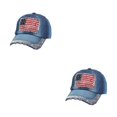 thumbnail image 3 of Decodeary Fashionable Baseball Cap Adjustable And Sun Defended Multi-colors Hat Denim 3 2Set, 3 of 6