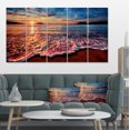 thumbnail image 1 of Vue Paisible de Plage en Soirée - Impression sur Toile de Paysage Marin, 1 of 3