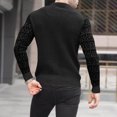 thumbnail image 4 of TIMIFIS Chandail Noir pour Homme à Col Rond, Coupe Ajustée, Chandails Légers, Chandail Tricoté pour Tenue Décontractée Ou Habillée Automne/hiver, 4 of 5