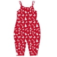 thumbnail image 2 of LSLJS Toddler Baby Girl Jumpsuits Strap Romper Christmas Wapiti Pants with Pockets, Christmas Outfits Set, 2 of 4