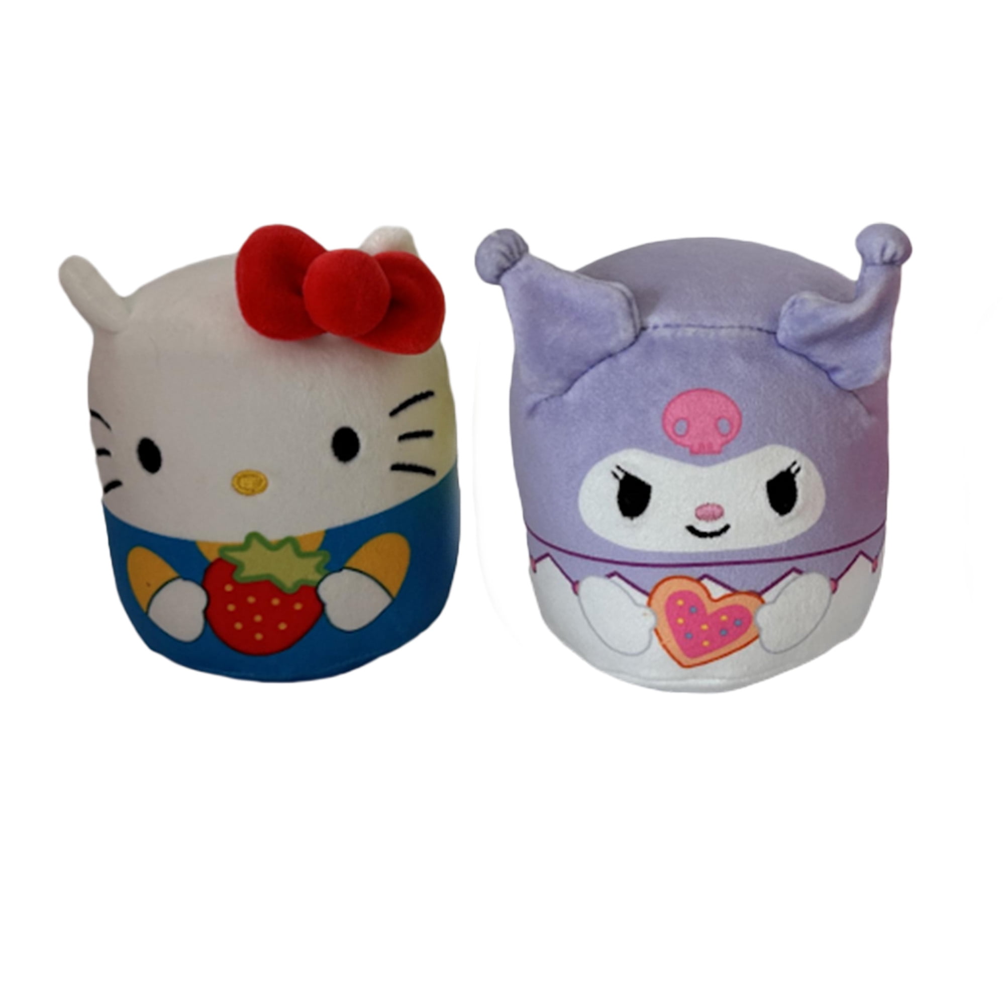 Hello Kitty + Kuromi Chew Mees par Original Squishmallows Jouet pour Animaux Lot de 2