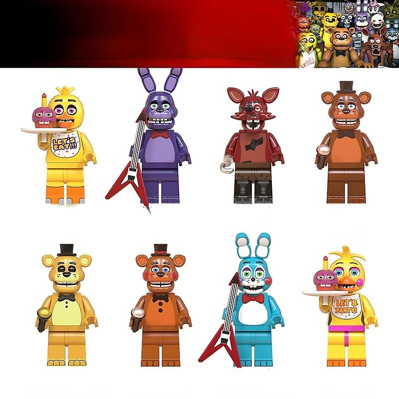 Marske Midnight Bear Series Pirate Fox Chika Assembled Building Blocks Minifigures Enlightenment Children's Toys