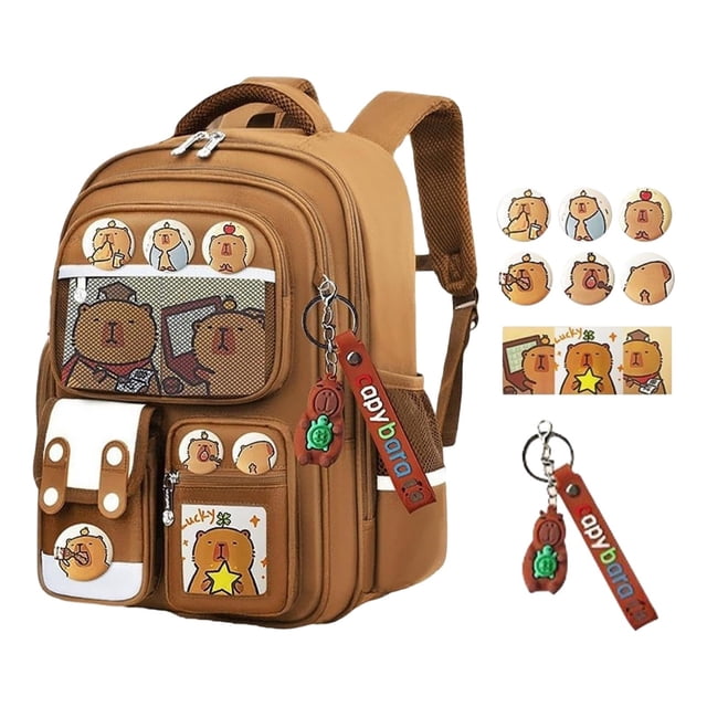 Sac à Dos pour Enfants Élégant et Mignon pour l'École, Usage Quotidien, Transport Confortable, Tissu Durable, Grande Capacité, Compagnon de Rangement