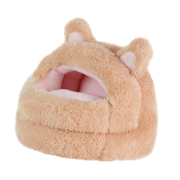 Bunblic Winter Warm Hamster Nest Cozy Sleeping House Comfortable Pet Supplies Cute Guinea Pig Bed House Hamster Bed Cave for Hamster L