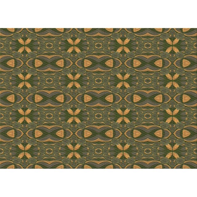 Ahgly Tapis Rectangulaire Lavable en Machine Intérieur Transitionnel Vert Armée, 4 Pieds x 6 Pieds
