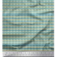 thumbnail image 1 of Soimoi Poly Georgette Fabric Filigree Damask Print Fabric by The Yard 42 Inch Wide, 1 of 3