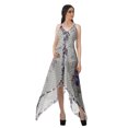 thumbnail image 1 of Moomaya Robes d'Été à Dos Nu pour Femmes Robe Imprimée à Ourlet en Foulard pour Femmes, 1 of 4
