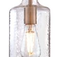 thumbnail image 3 of Westinghouse Lighting 6371500 Mini Suspension avec Verre Texturé Transparent - Cuivre Lavé, 3 of 4