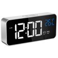 thumbnail image 2 of Large Digital Alarm Clock For Visually Impaired - Big Electric Clock For Bedroom, Jumbo Number Display, Fully Dimmable Brightness Dimmer, Usb Ports,, 2 of 4