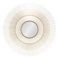 thumbnail image 1 of Kate and Laurel Quillet Mid-Century Round Decorative Wall Mirror, 26 Inch Diameter, Gold, Metal Circle Statement Piece Mirror with Detailed Sunburst Frame, 1 of 7