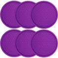 thumbnail image 1 of ORUYROP PinePoem Car Cup Holder Coaster with Bling Crystal Rhinestone, 6 Pack Universal Auto Anti Slip Cup Holder Insert Coaster, Car Interior Accessories 2.75in, 1 of 4