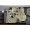 thumbnail image 2 of Dawhud Direct Sunlit Soulmates Wolves 50""x60"" Fleece Blanket, 2 of 5