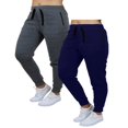 thumbnail image 4 of 2-Pack Womens French Terry Fashion Jogger Lounge Pants (S-2XL), 4 of 13