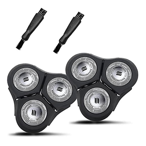 Pack Of 2 Rq11 Replacement Heads For Philips Sensotouch 2d Shavers