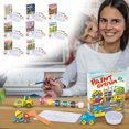 thumbnail image 3 of A Childrens Cake Plaster Painting Kit Diy Decorating Craft Set Creative Art Activity, 3 of 3