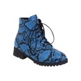 thumbnail image 2 of Bottes Hautes à Plateforme à Talons Hauts Épais pour Femmes à Manches, à Agencement de Couleurs de Fleurs d'Automne et d'Hiver, 2 of 5