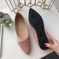 thumbnail image 4 of Kcodviy Women Shoes Ballet Ballerina Sandals for Women on Pointed Flat Toe Summer Sandals for Women Color Slip Splice Women's Arch Support Sandals Women's Sandals, 4 of 4