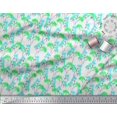 thumbnail image 2 of Soimoi Poly Georgette Fabric Flower Watercolor Decor Fabric Printed Yard 42 Inch Wide, 2 of 3