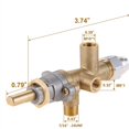 thumbnail image 4 of Gas Patio Heater Control Valve Thermocouple Sensor Dump Switch Knob Propane Lpg Fire Pit Control Safety Pilot Port Set, 4 of 9