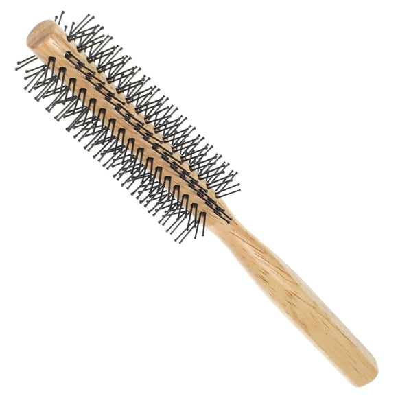 MasteelfCA Hair Styling Brush Wooden Round Hair Brush Roll Hair Brush Hair Blow Drying Brush