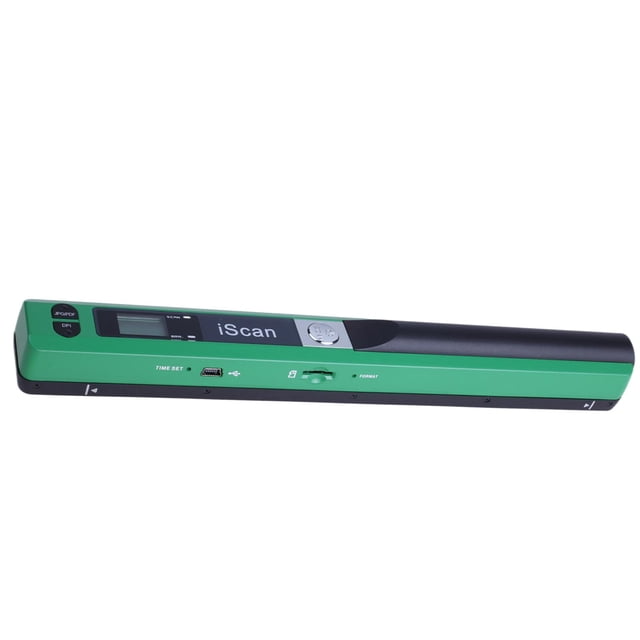 Scanner Portable, pour Photos Livres d'Images, 300/600 / 900DPI, Support Micro 32G Vert