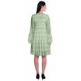 thumbnail image 4 of Moomaya Robe d'Été Fluide à Manches Longues Imprimée pour Femmes, Longueur Genou, Évasée, 4 of 6