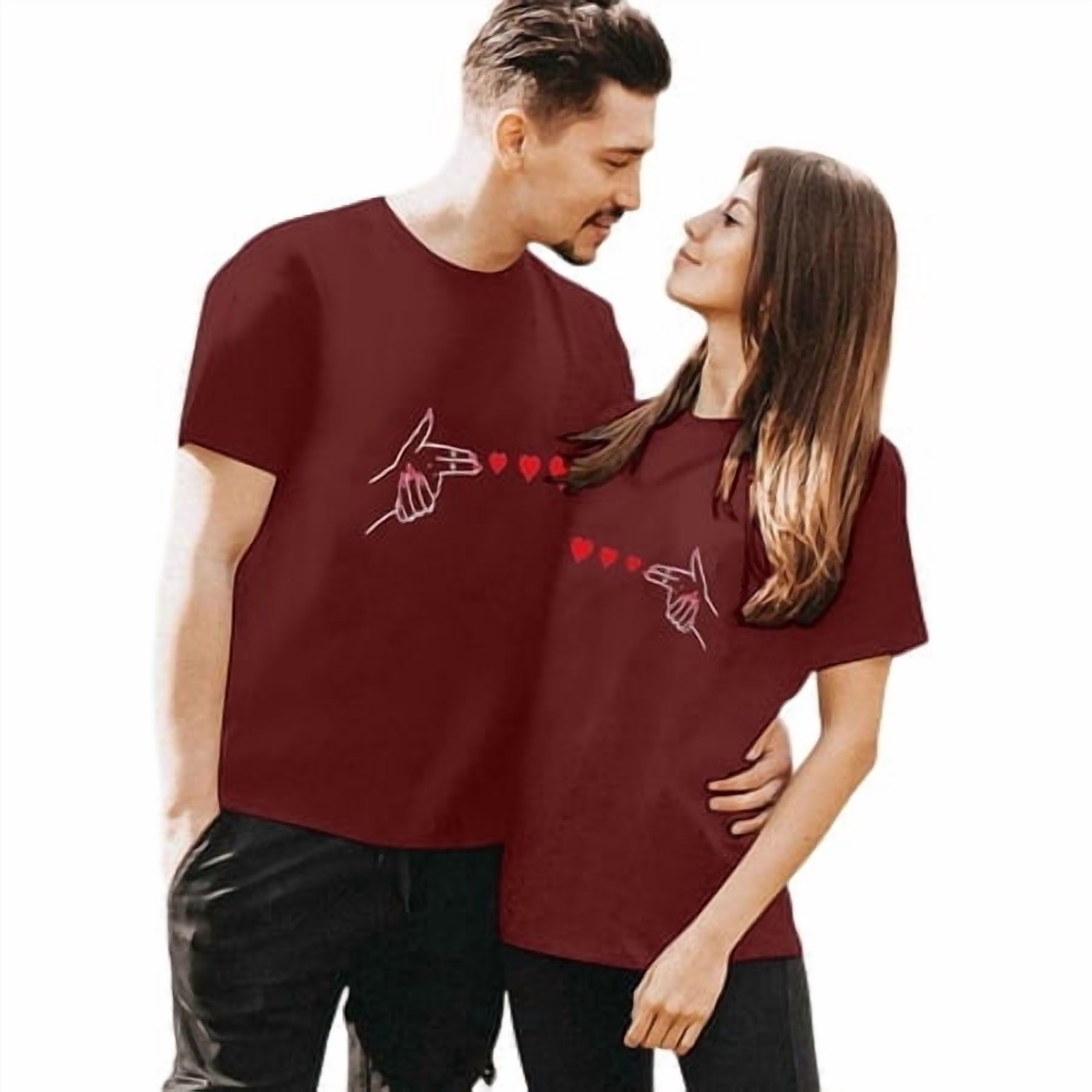 LUOGENLI T-shirts pour Femme pour Femmes T-shirts pour Couple pour Femmes à Imprimé Col Rond Manches Courtes T-Shirt T-shirts pour Femmes T-shirts Graphiques T-shirts de la Saint-Patrick 4xlt T-shirts pour Femmes T-shirts Graphiques Pâques Vin m