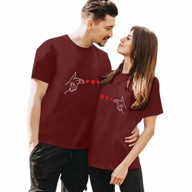 LUOGENLI T-shirts pour Femme pour Femmes T-shirts pour Couple pour Femmes à Imprimé Col Rond Manches Courtes T-Shirt T-shirts pour Femmes T-shirts Graphiques T-shirts de la Saint-Patrick 4xlt T-shirts pour Femmes T-shirts Graphiques Pâques Vin m