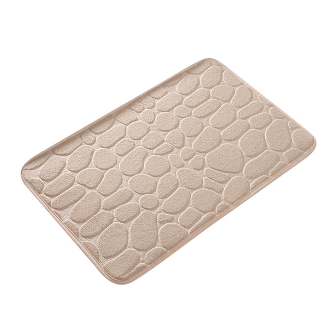 zanvin Memory Foam Bathroom Rugs Mat,15x23Inch Coral Velvet Bathroom Floor Rug Absorbent Soft Shower Rugs Non Slip Machine Washable