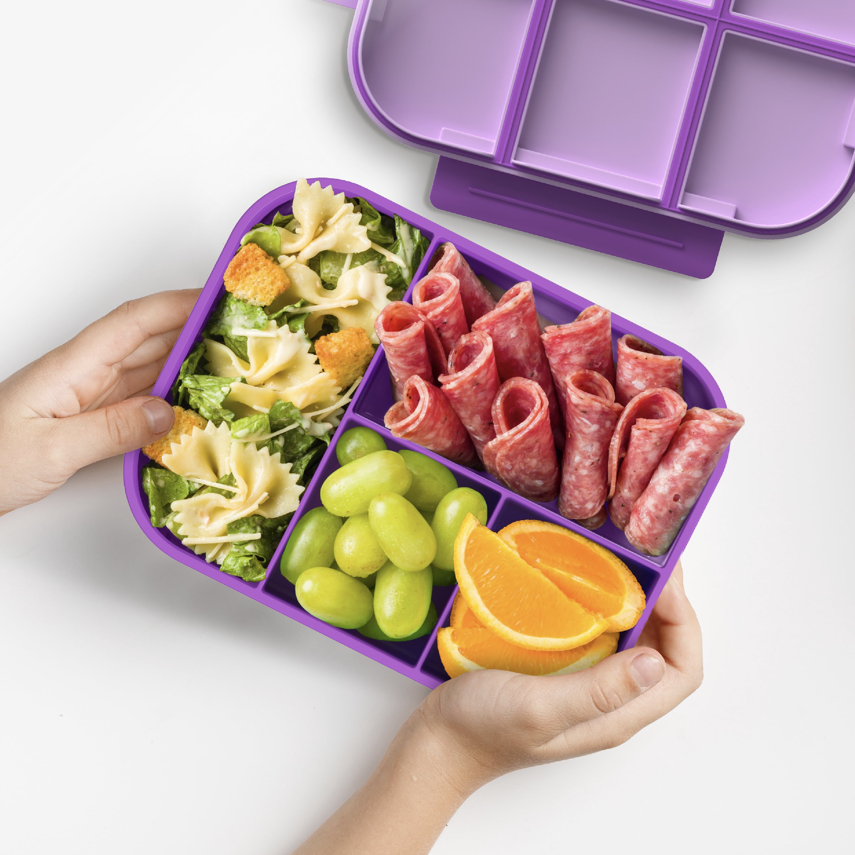 Bentgo Kids Snap & Go Leak-Proof Lunch Box - Purple