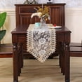 thumbnail image 3 of CHUANK Lace Table Runner Embroidered Dresser Scarf Macrame for Kitchen Dining Picnic Coffee Table Wedding Banquet Home Decoration, 3 of 6