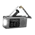 thumbnail image 3 of BELOVING Emergency Radio Compact Multifunctional Weather Radio for Home Hiking Indoor gray, 3 of 9