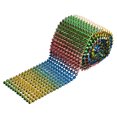thumbnail image 1 of Unique Bargains Colorful Plastic Flat Back Spike Rivet Punk Trim Ribbon 2 Yards, 1 of 6
