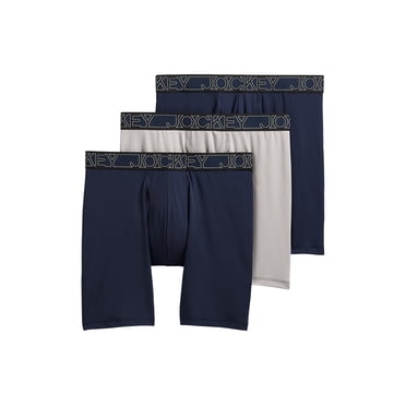 Jockey Caleçon Boxeur à Jambe Longue de 9 Po en Microfibre Active pour Hommes - Lot de 3