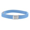 thumbnail image 2 of Kids Elastic Adjustable Strech Belt With Silver Square Buckle - Light Blue, 2 of 4