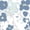 Fleur Bleue, variante sur Hitime Ensemble de Housse de Couette Simple, Microfibre Douce et Respirante 3 Pcs Ensembles de Literie Simple, Motif Ensemble de Housse de Couette Simple Confortable, avec Fermeture Éclair (Simple)
