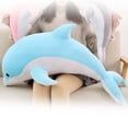 thumbnail image 4 of Creative Dolphin Stuffed Animal Toy Pillow Stuffed Animal Dolphin Plush for Blue 50cm, 4 of 8