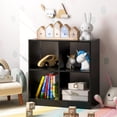 thumbnail image 3 of Costway 4-Cube Bookcase Floor Open Wooden Bookshelf Storage Cabinet Toy Organizer Black, 3 of 10