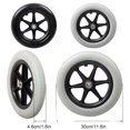 thumbnail image 4 of tredstone 2pcs/set Anti-skid Wheelchair Rear Wheel With Strong Bearing Capacity For Manual Wheelchairs black, 4 of 6