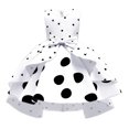 thumbnail image 1 of Liquidation d'Économies d'Hiver! PEZHADA Robe d'Hiver pour Fillette Tout-Petit, Style Explosion Vêtements pour Enfants Robe pour Filles à Pois Rétro Robe de Princesse pour Enfants Robe de Performance de Noël Blanche 5-6 Ans, 1 of 6