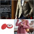 thumbnail image 5 of Unique Bargains 20pcs 18L Fabric Cloth Covered Button 11.5mm Round Metal Shank Sewing Buttons for Suits Dress Blouses, Red, 5 of 5