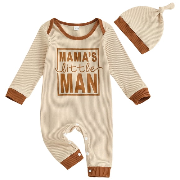 gdxvjhbj Newborn Boy Clothes Winter Baby Footie Pajamas with Two-Way Zipper & Fold-Over Mittens, Soft Stretchy Romper for Newborn Boy Girl 0 3 6 9 12 18 24 Months (Beige,0-3 Months)