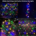 thumbnail image 2 of YOPTOP Guirlandes Filet de Noël à DEL Décorations Extérieures pour Arbustes 96 DEL 5 Pi X 5 Pi Connectables Fil Vert Guirlandes Filet de Noël pour Cour Extérieure Maille Arbuste Arbre Déco des Fêtes, Multicolore, 5 Pi X 5 Pi, 2 of 7