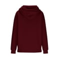 thumbnail image 4 of Besolor Womens Plus Size Hoodies Long Sleeve Drawstring Pullover Tops Casual Loose Fall Winter Hooded Sweatshirts, 4 of 6