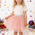 thumbnail image 2 of MIASHUI Girls Ballet Skirt with Heart Sequin Embroidery for Dance Party and Performance Pink,4-5 Years, 2 of 8