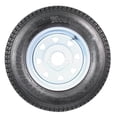 thumbnail image 2 of Trailer Tire On Rim ST17580D13 17580 D 13 Load c 5 Lug White Spoke Wheel, 2 of 4