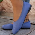 thumbnail image 2 of Dakaela Ballerines pour Femmes à Bout Rond, à Enfiler, Chaussures Plates de Marche, Mocassins en Tricot à Petit Talon Compensé, 2 of 8